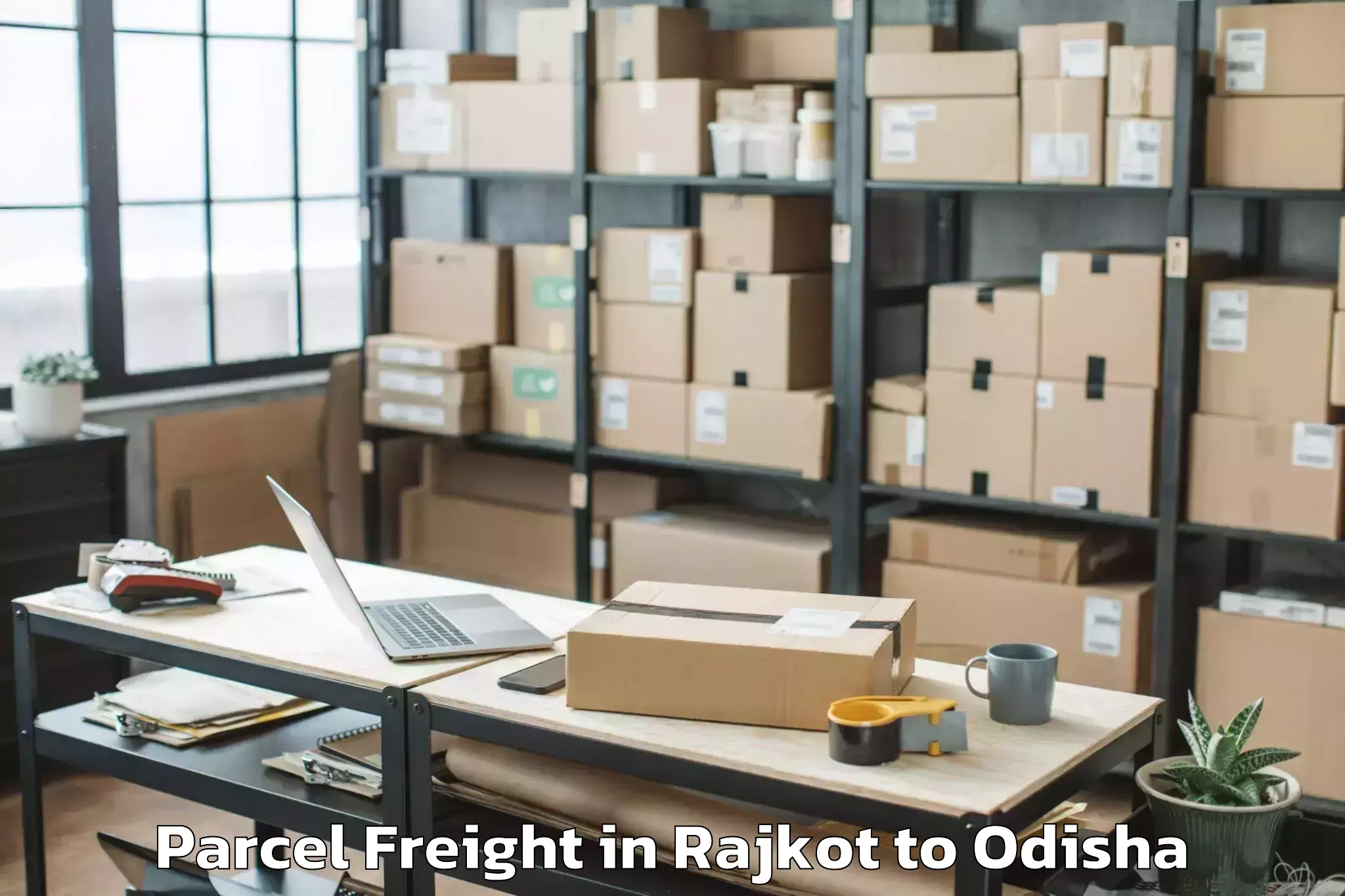 Reliable Rajkot to Mahulapada Parcel Freight